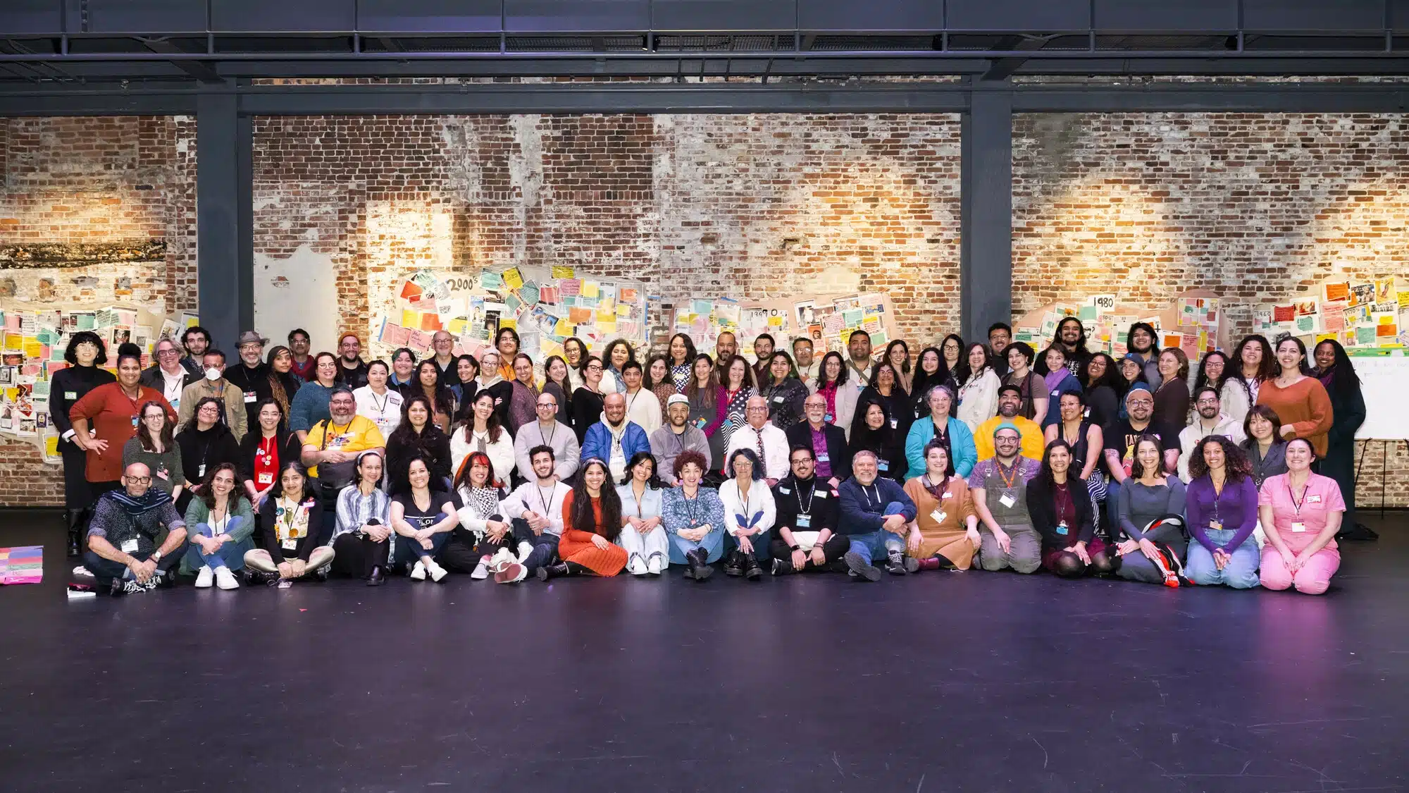 The attendees of the Latinx Theatre Commons Tenth Anniversary Convening. Photo by Anna Olivella.